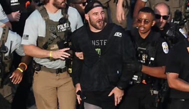 Sean Strickland escorted out by security after sneaking into UFC Fan Fest, faces possible disorderly conduct charge