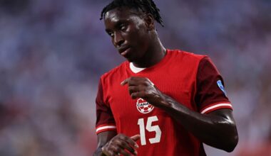 Canada D Moise Bombito taking part in modified training as World Cup status hangs in balance