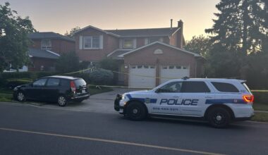 Police were called to a home in the area of Kennedy Road North and Williams Parkway just after 8:23 p.m. for what officials initially described as a medical emergency. Photo: Giancarlo DeSantis/CityNews.