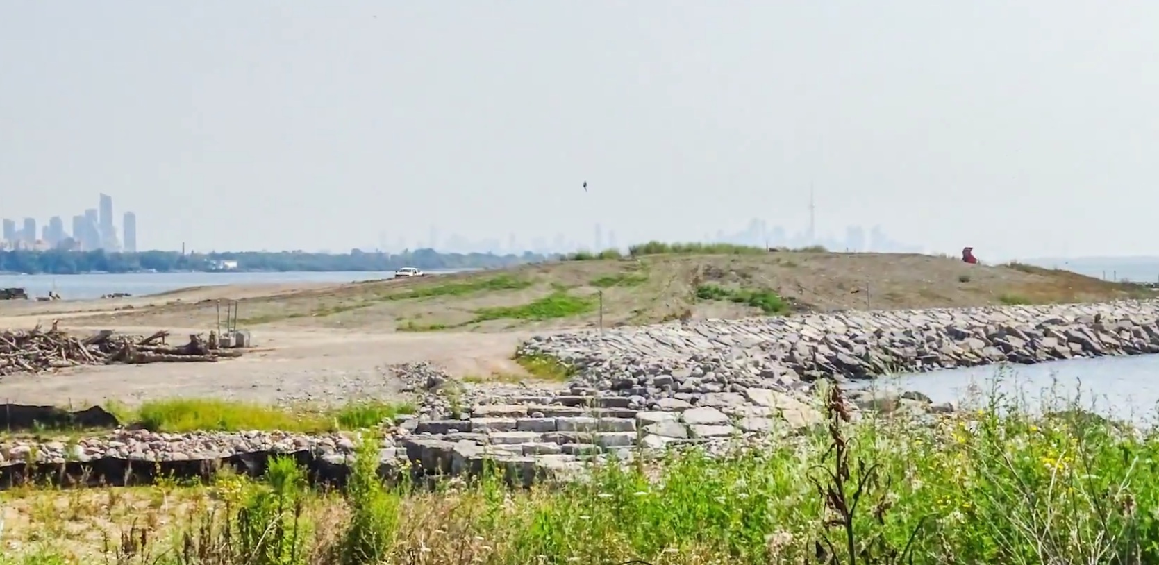 trail work being done at new conservation area in mississauga.