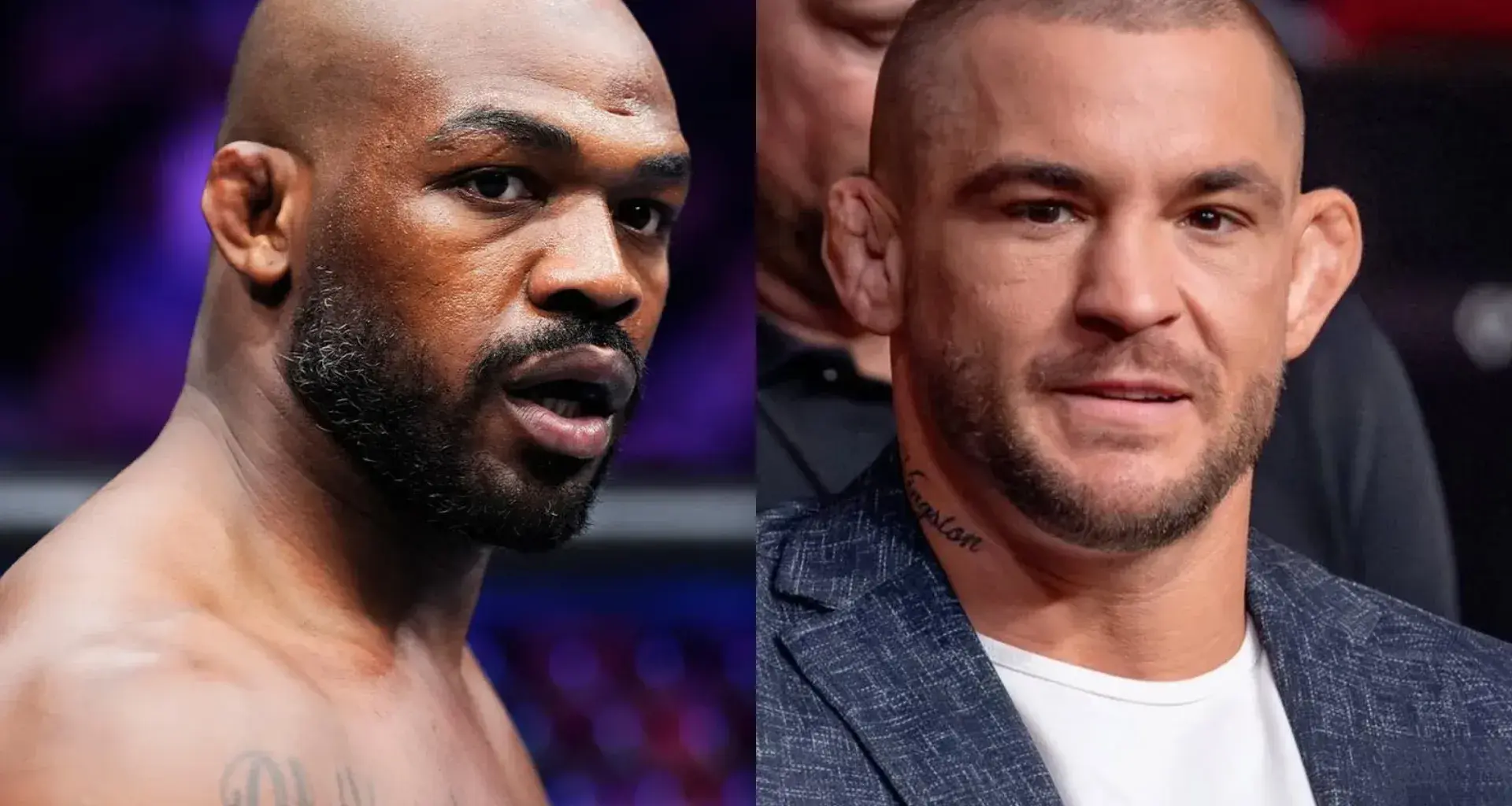 Jon Jones Dustin Poirier tweets screengrabs