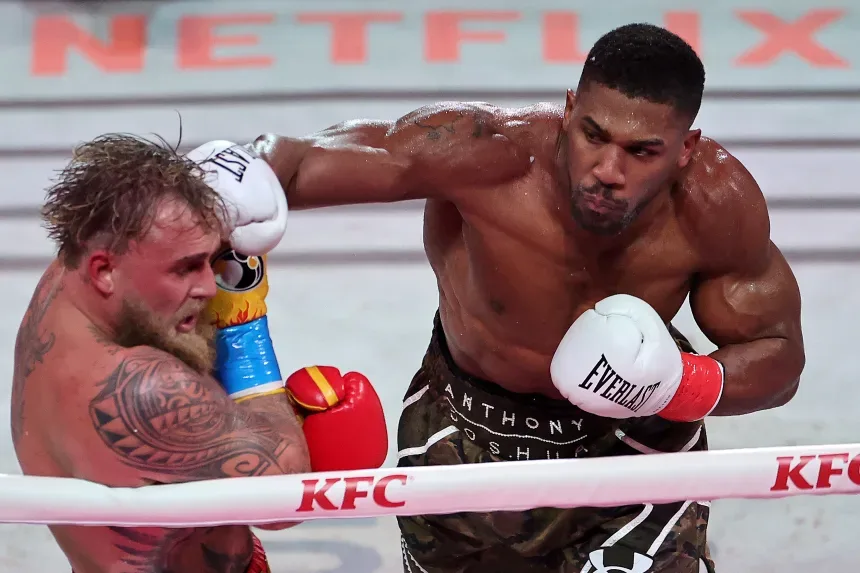 Anthony Joshua says his job was to end Jake Paul’s boxing career