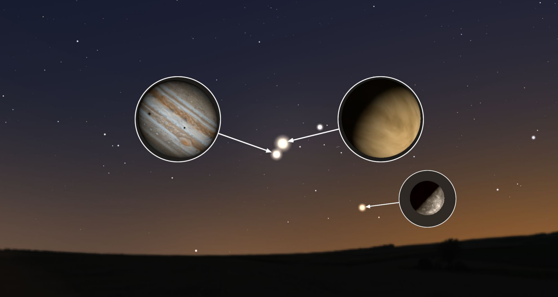 The two brightest planets converge in the sky in June
