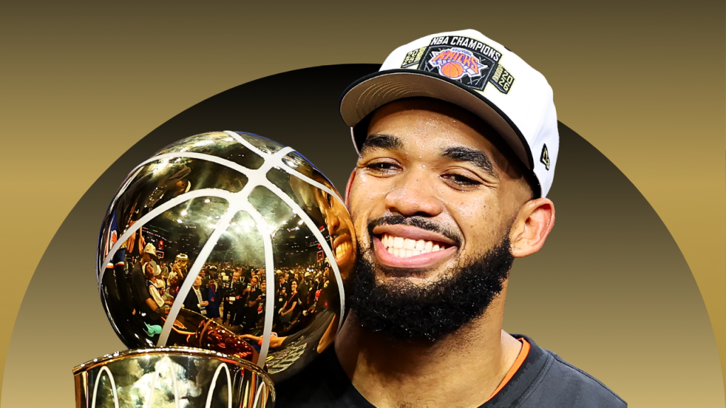 Karl-Anthony Towns Hunts Trademark While Winning NBA Ring