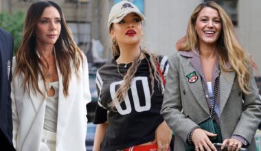 collage of celebrity soccer outfits for the World Cup