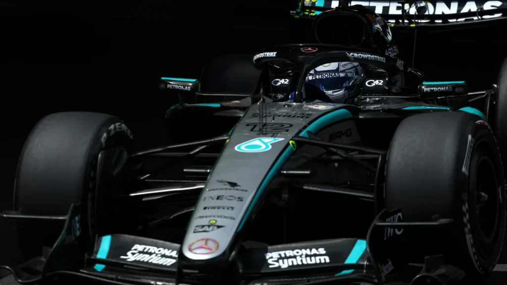 Mercedes has brought a new rear wing to Monaco 