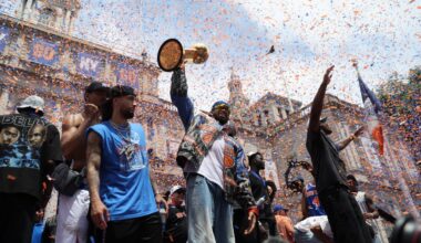 Knicks revel in championship parade, joyous fans and celebs fill streets