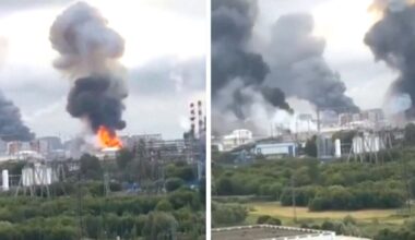 Ukrainian drones set a Moscow refinery ablaze in a major attack on the Russian capital - CTV News