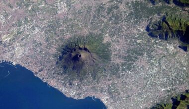 Mt Vesuvius seen from space.