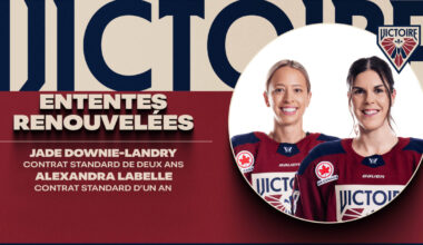 MONTRÉAL VICTOIRE RE-SIGN FORWARDS JADE DOWNIE-LANDRY AND ALEXANDRA LABELLE | PWHL
