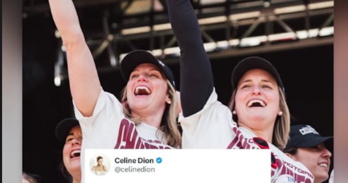 Celine Dion gives shout out to Montreal Victoire