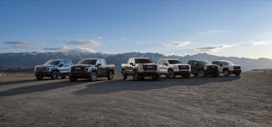 Pack shot of the 2027 GMC Sierra 1500 alt text
