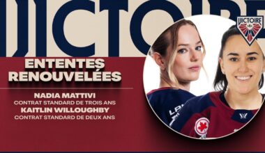 MONTRÉAL VICTOIRE RE-SIGN DEFENDER NADIA MATTIVI AND FORWARD KAITLIN WILLOUGHBY | PWHL