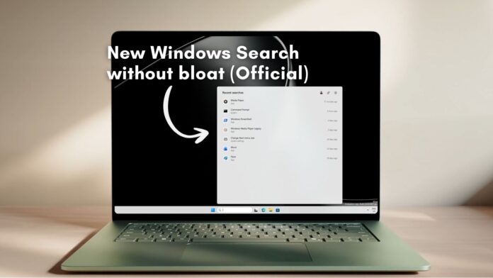 Microsoft's new Windows 11 Search has toggles to disable web results and Microsoft Store apps