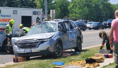 two-car crash in mississauga.