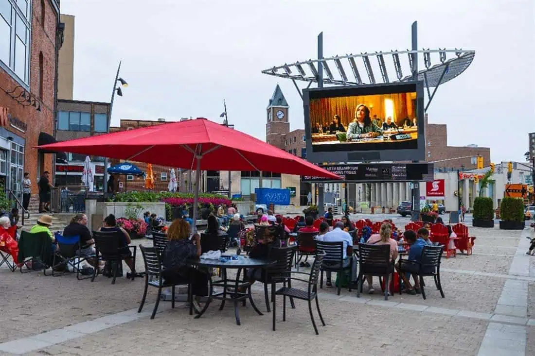 See big-screen blockbusters at free outdoor movie nights in Brampton