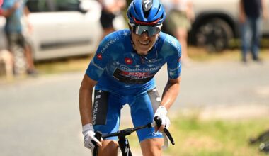 Demi Vollering (FDJ United - SUEZ) attacks during stage 9 of the 2026 Giro d'Italia Women 2026 - Stage 9 a 145km stage from Saluzzo to Saluzzo, Italy. (Photo by Luc Claessen/Getty Images)
