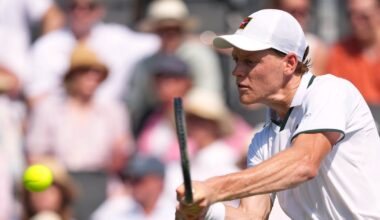 No. 1 Jannik Sinner has ramped up training ahead of Wimbledon title defense