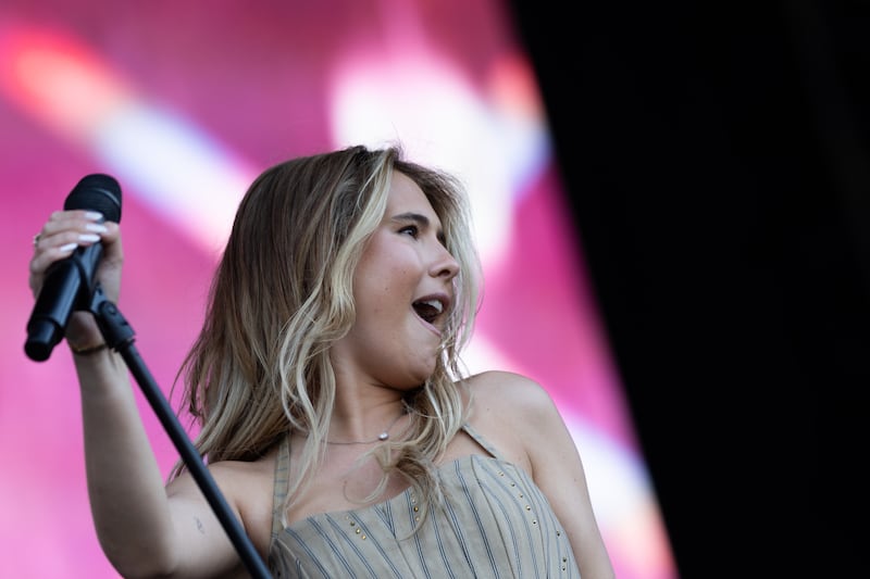 English singer-songwriter Mimi Webb opened for Katy Perry at Malahide Castle. Photo: Kieran Frost