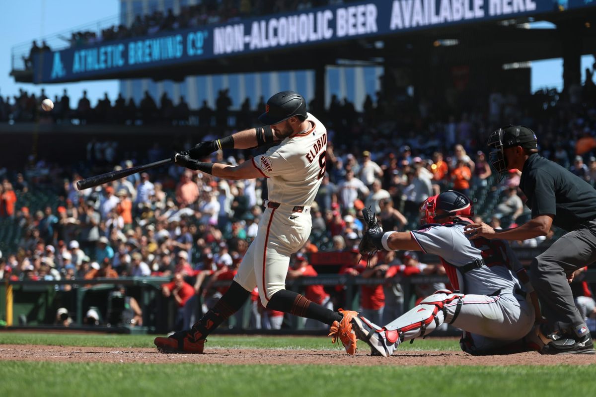 Eldridge's grand slam caps wild comeback as Giants rally from 8 down in 8th to stun Nats, 11-10
