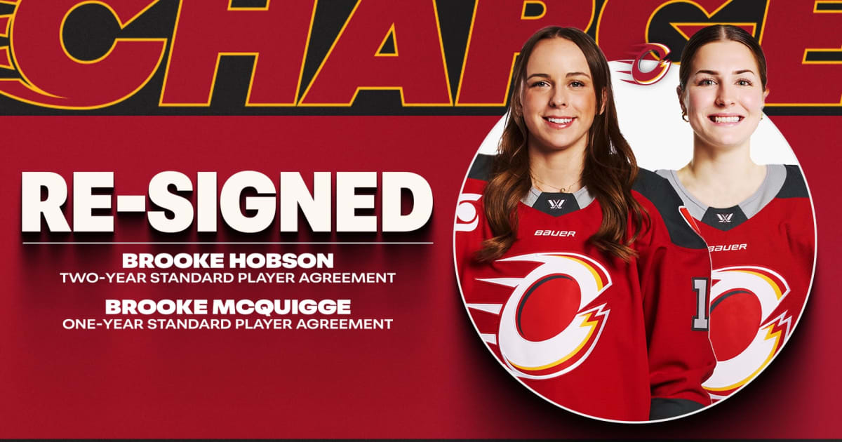 OTTAWA CHARGE RE-SIGN PAIR OF BROOKES, HOBSON AND MCQUIGGE | PWHL