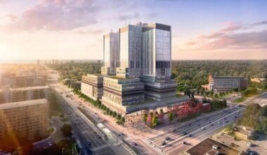 first concrete is poured for new mississauga hospital construction.