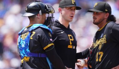 Jared Jones hit in the elbow by a liner as the Pirates narrowly avoid a sweep in Colorado