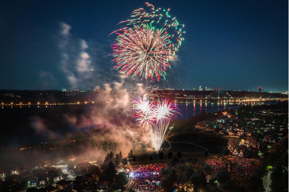 canada day fireworks / canada day metro vancouver
