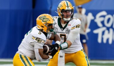 Unbeaten Edmonton Elks score late touchdown in victory over Winnipeg Blue Bombers