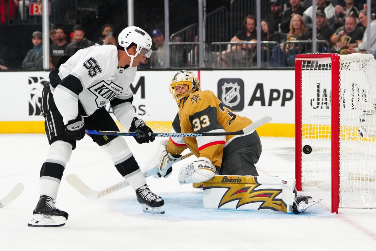 Quinton Byfield Los Angeles Kings Adin Hill Vegas Golden Knights