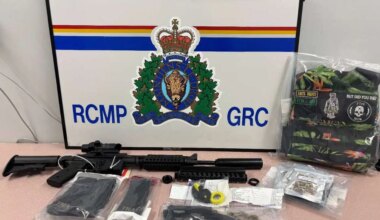 seized weapons went through mail plant in mississauga.