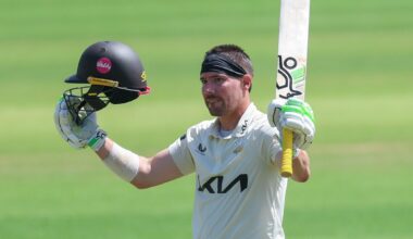 Burns century keeps Surrey in the game