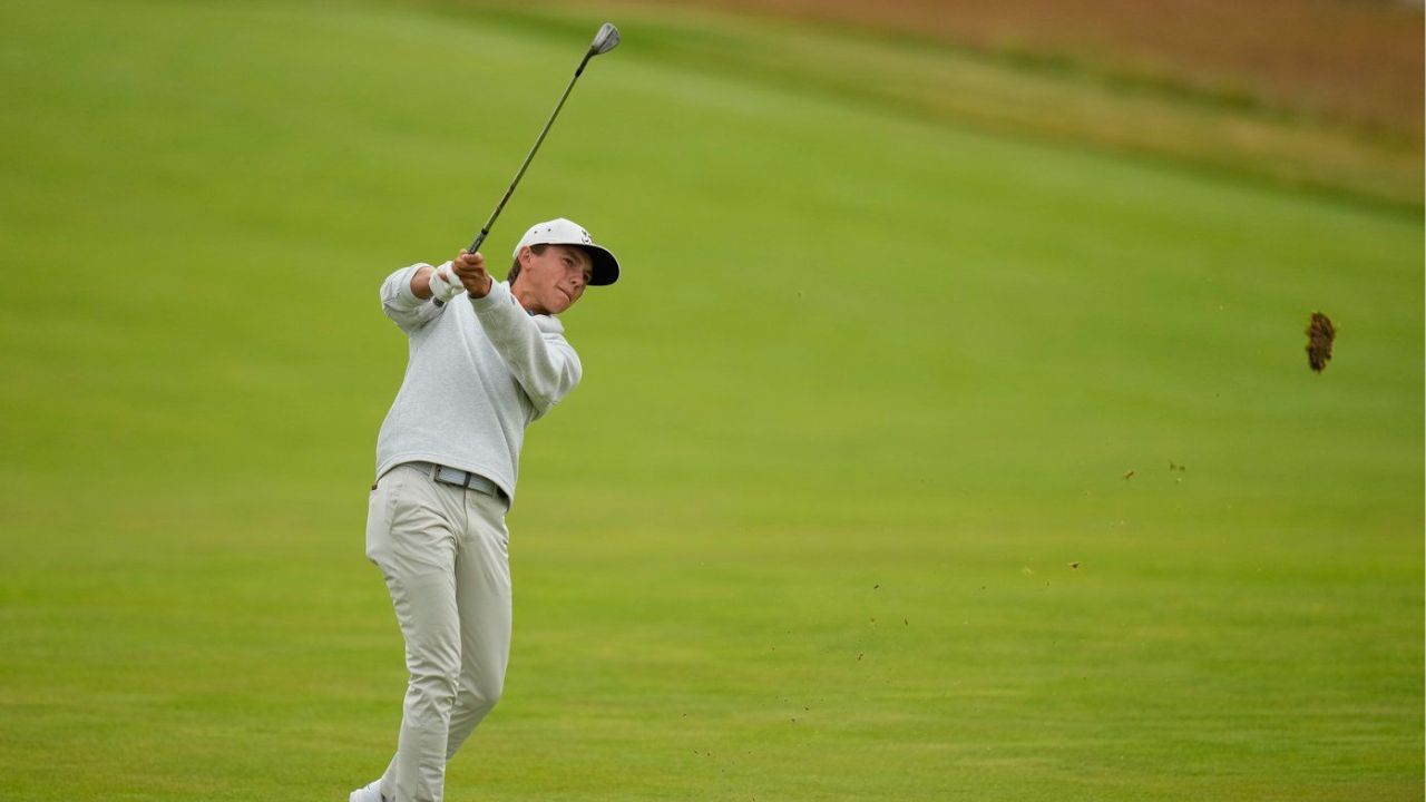 Miles Russell, 17, has dad caddie U.S. Open final round in Father's Day surprise