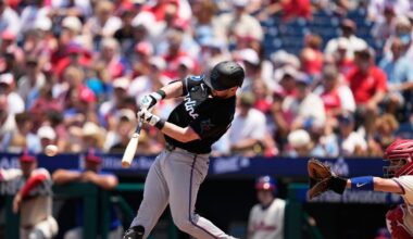 Liam Hicks removed from Miami Marlins' lineup vs. San Francisco Giants because of back tightness