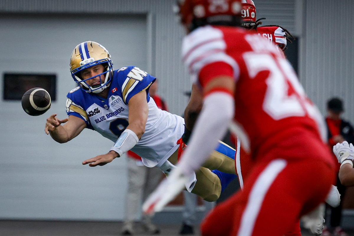 Winnipeg Blue Bombers top Calgary Stampeders 30-28