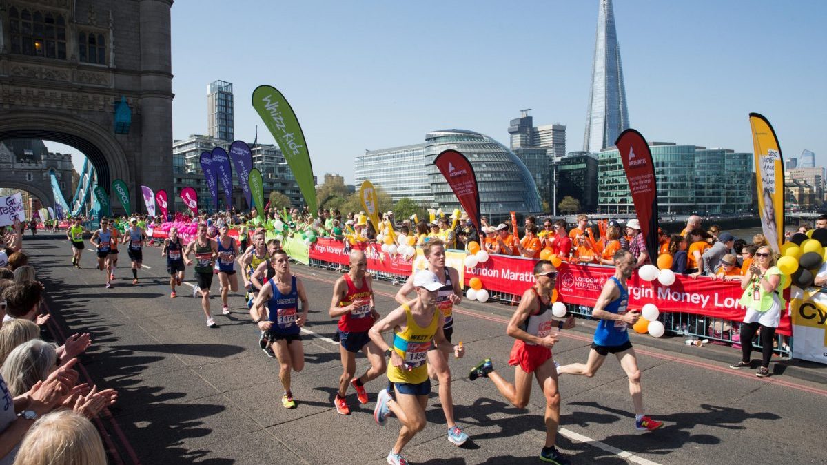 This is a stock image of the London marathon. Here are the skincare essentials you need for running. See PA Feature BEAUTY Runner. WARNING: This picture must only be used to accompany PA Feature BEAUTY Runner. PA Photo. Picture credit should read: Alamy/PA. NOTE TO EDITORS: This picture must only be used to accompany PA Feature BEAUTY Runner.