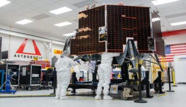 Astrobotic Technology&rsquo;s Griffin-1 lander in a clean room.