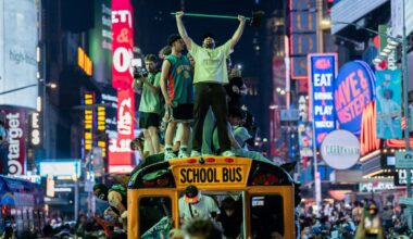 Chaos erupts as New York celebrates Knicks’ first NBA title in 53 years