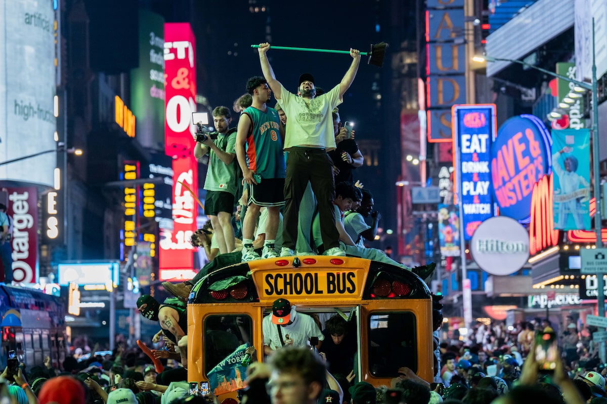 Chaos erupts as New York celebrates Knicks’ first NBA title in 53 years