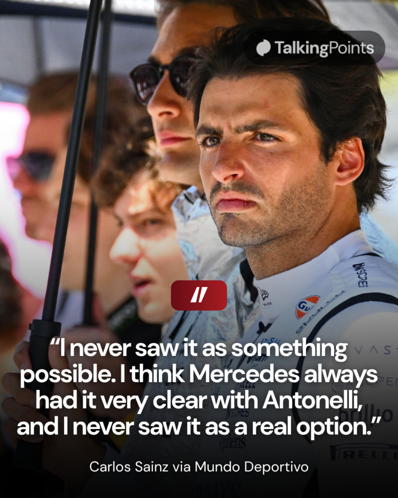 Williams driver Carlos Sainz on the grid before the 2026 F1 Barcelona-Catalunya Grand Prix