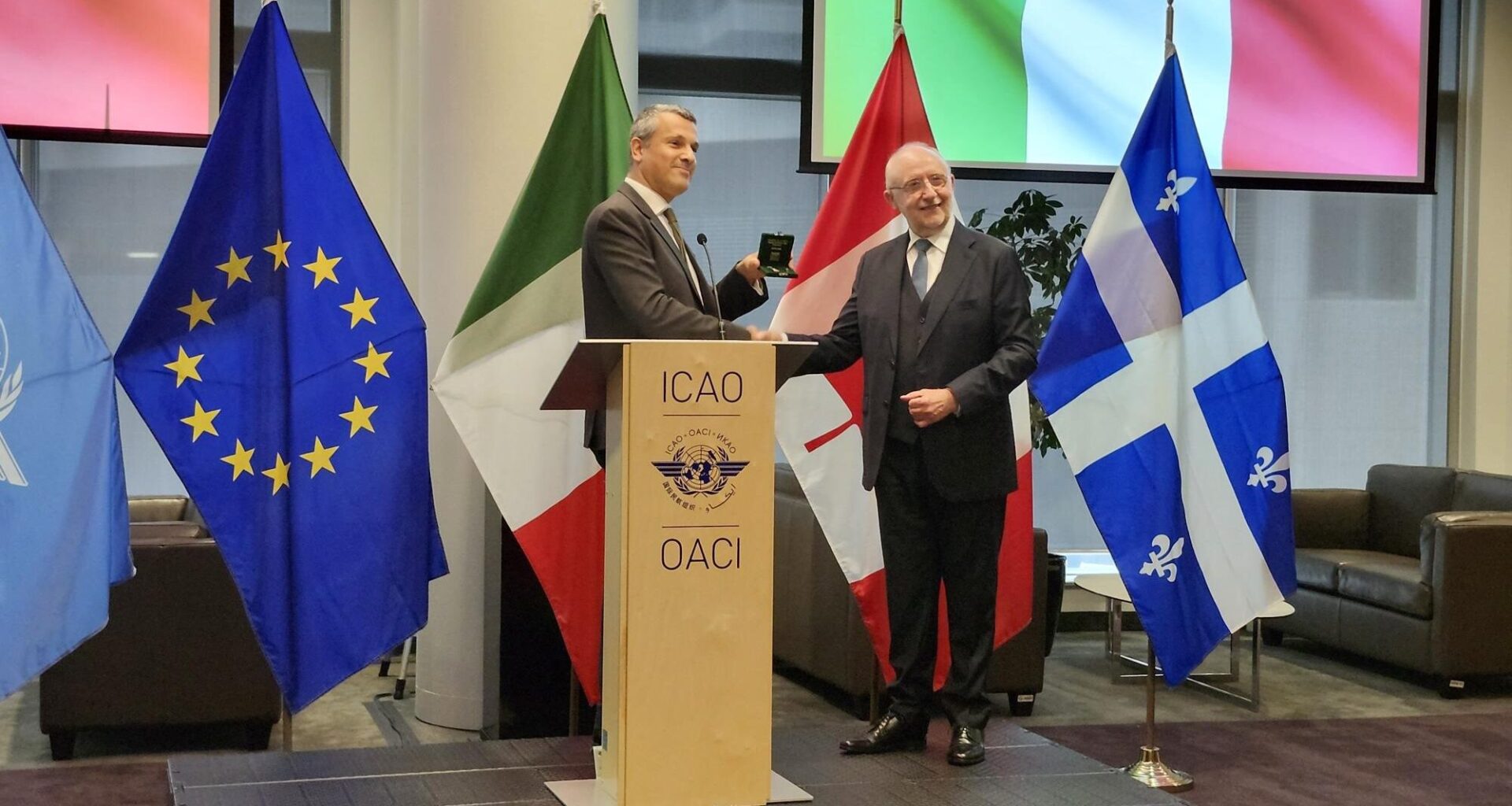 Former ICAO president’s lifetime achievements recognized at Montreal Italian National Day event