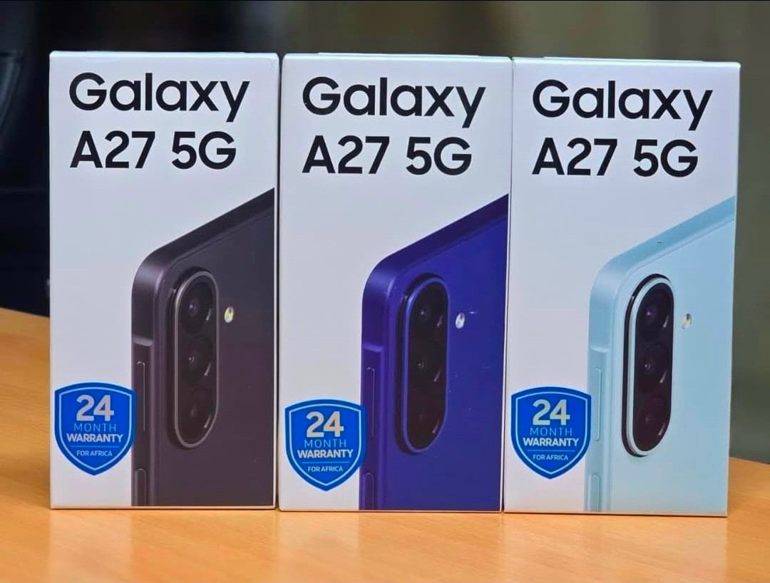 retail boxes of various colors of samsung galaxy a27