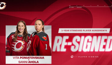 OTTAWA CHARGE RE-SIGN AHOLA, PONIATOVSKAIA TO ONE-YEAR DEALS | PWHL