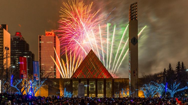 Canada Day fireworks and festivities in Edmonton
