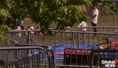3-year-old critically injured after bouncy castle swept up by wind in Montreal