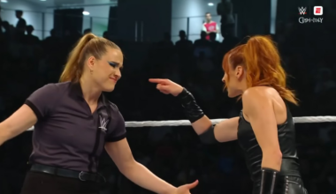 WWE referee mocks Becky Lynch after title loss at Clash In Italy