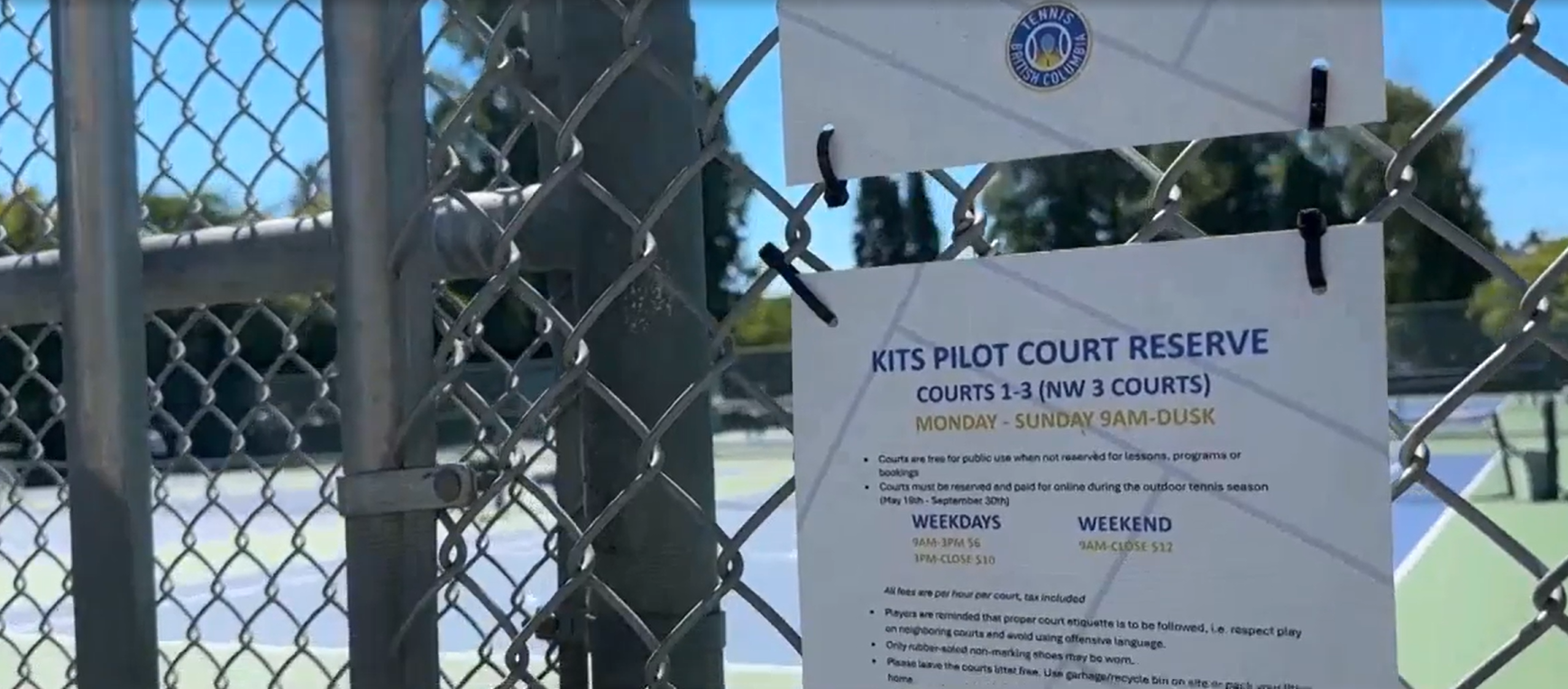 Tennis court reservation pilot draws mixed reviews