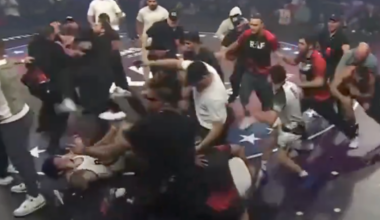 Khamzat Chimaev, Dillon Danis get into huge brawl after lightning quick match in RAF 10 main event