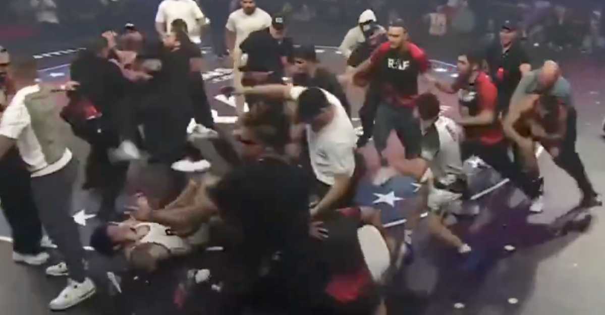 Khamzat Chimaev, Dillon Danis get into huge brawl after lightning quick match in RAF 10 main event