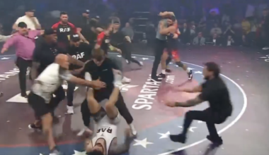 Khamzat Chimaev Pins Dillon Danis, Brawl Breaks Out